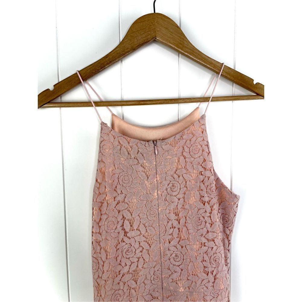 NWT Almost Pink Romantic Floral Ruffle Mini Dress S - Picture 7 of 11